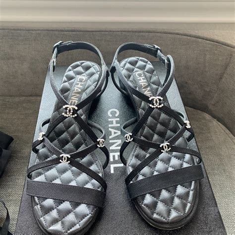 chanel strappy sandals